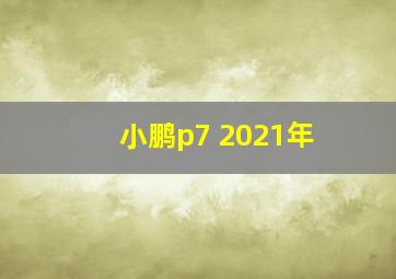 小鹏p7 2021年